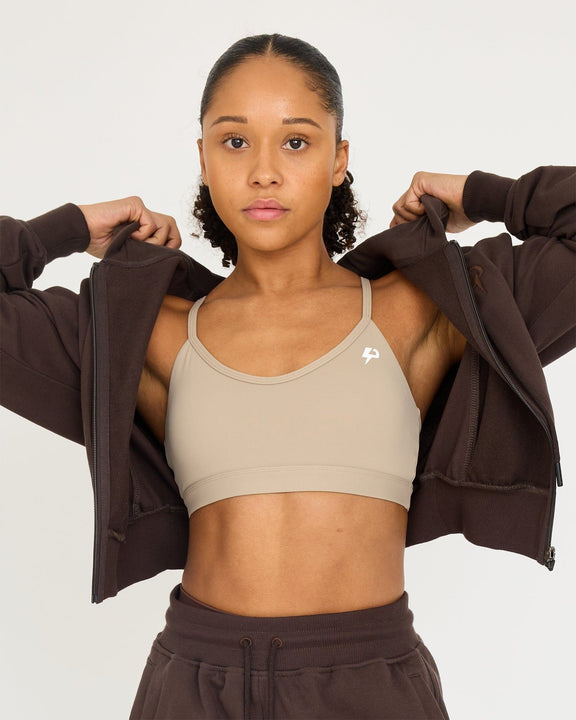 Core Klassieke Cropped Zip Hoodie