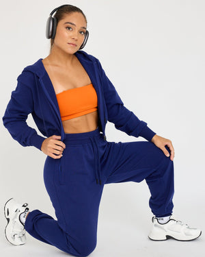 Core Klassieke Cropped Zip Hoodie