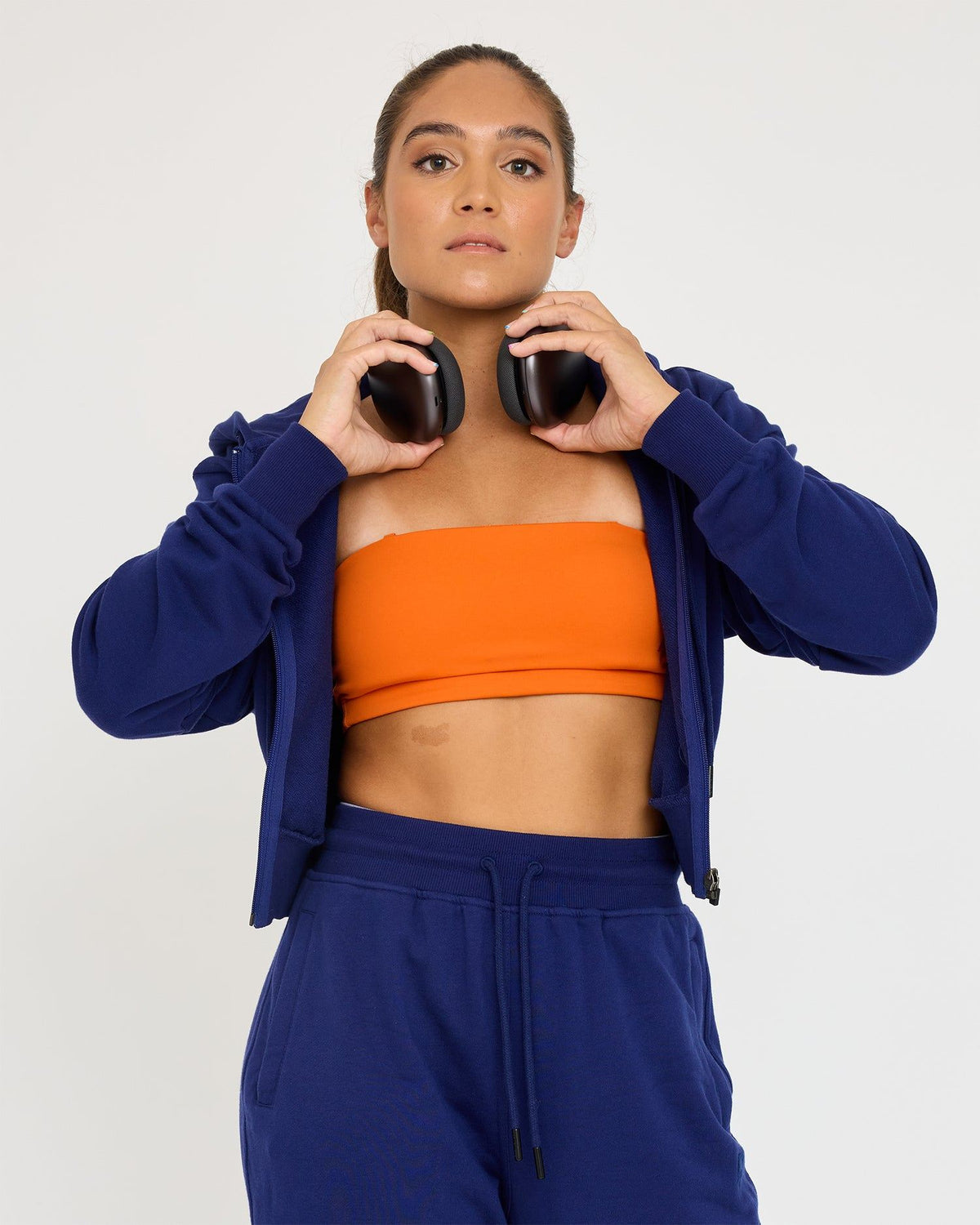 Core Klassieke Cropped Zip Hoodie