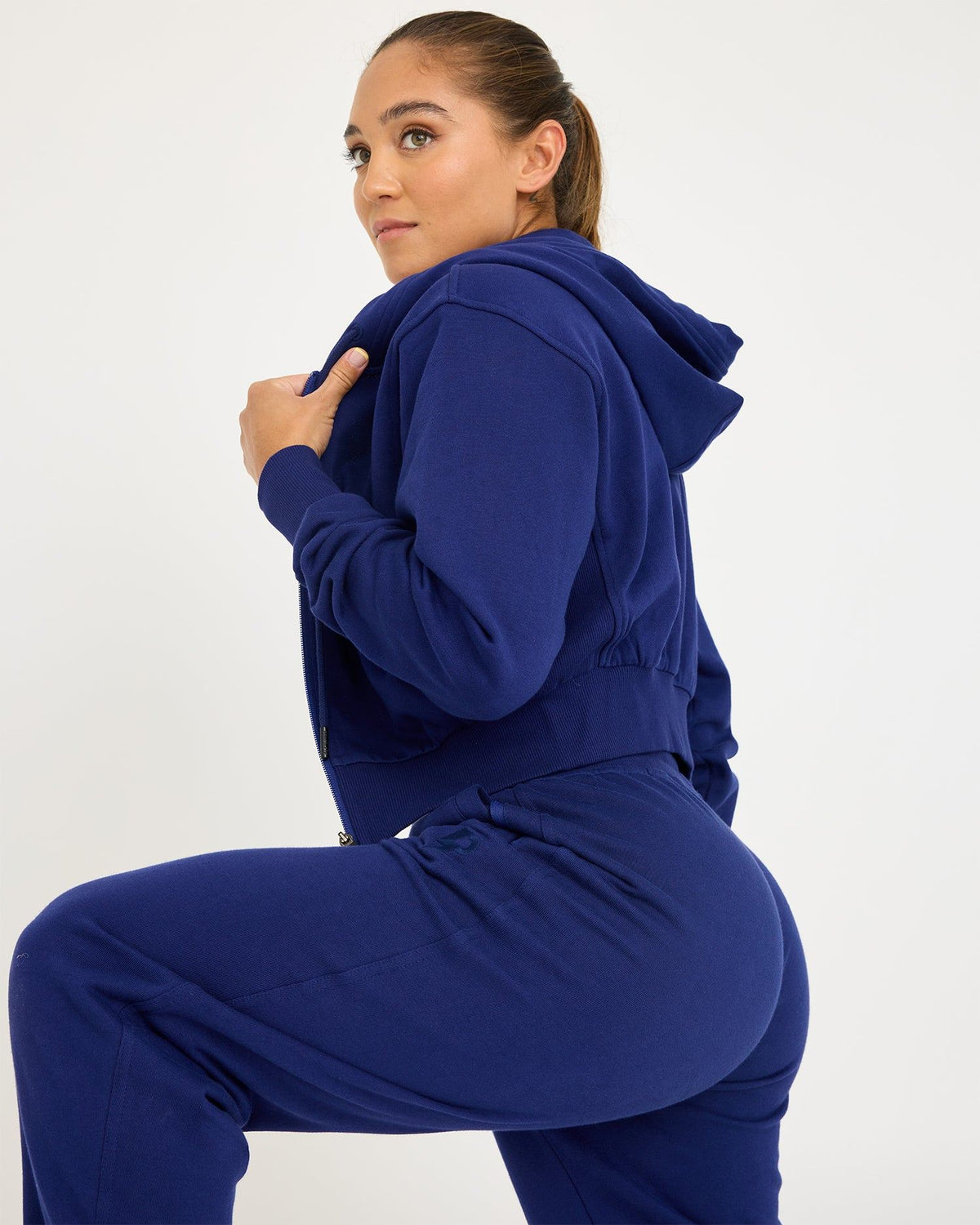 Core Klassieke Cropped Zip Hoodie