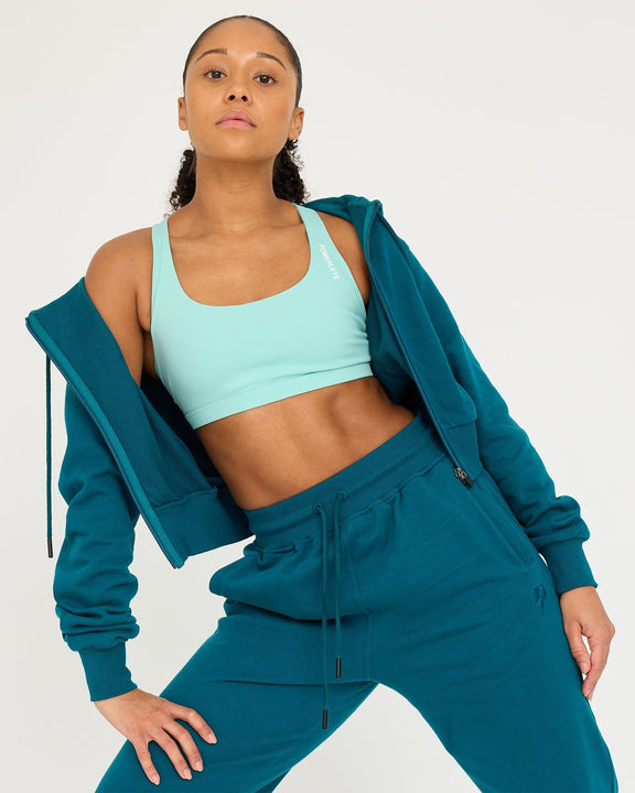 Core Klassieke Cropped Zip Hoodie